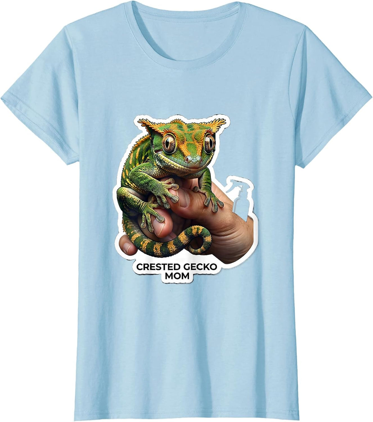 Crested Gecko Mom Funny Reptile Lover Gift Kids Reptile T-Shirt - Baby Blue