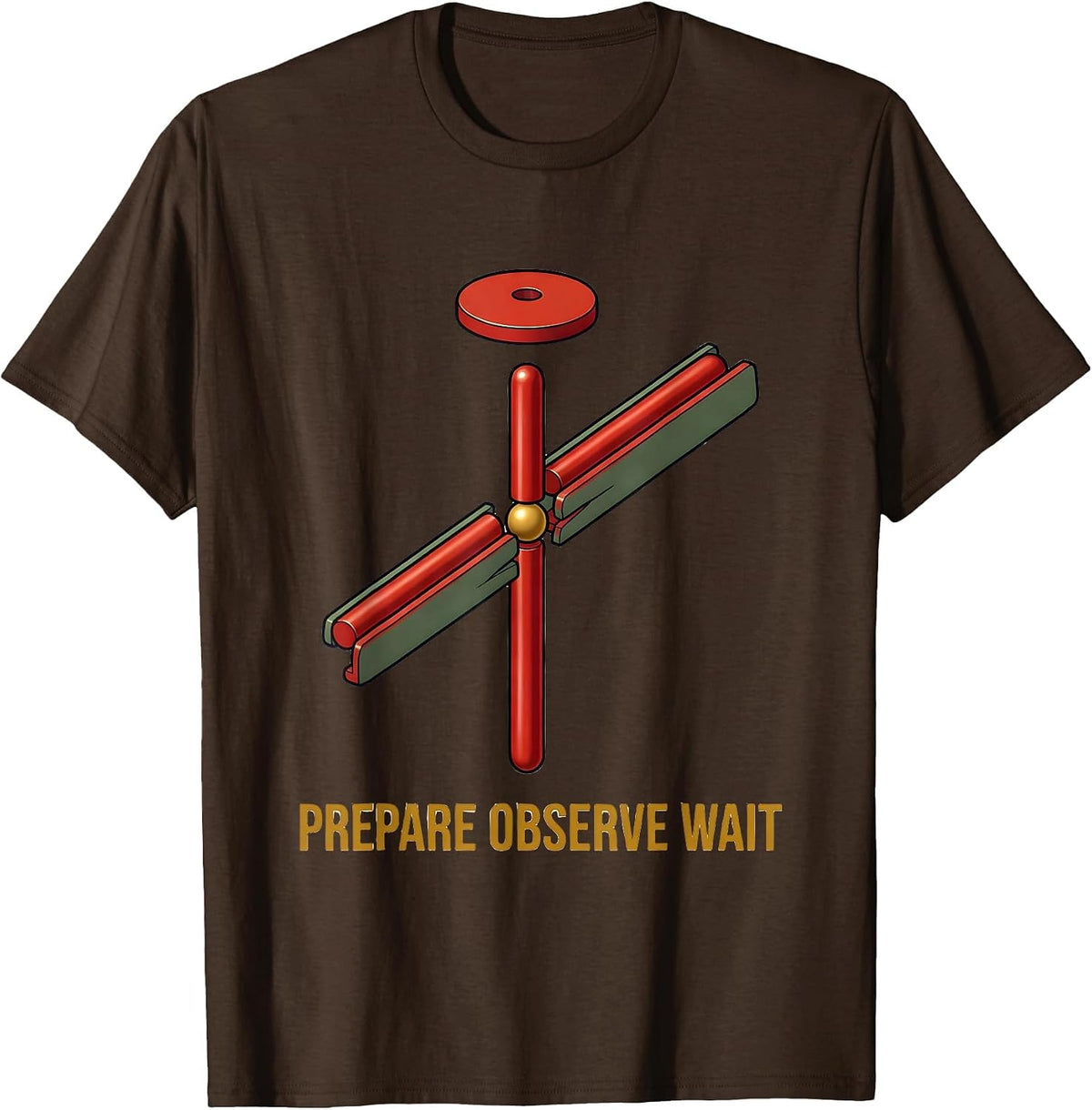 Prepare Observe Wait Montessori Teacher Philosophy Pride T-Shirt - Brown