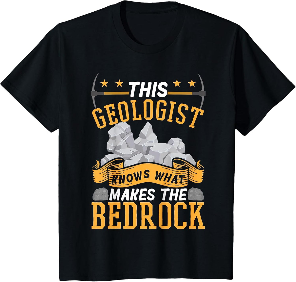 Funny Mineral Rock Collector Rockhound Geologist T-Shirt - Black
