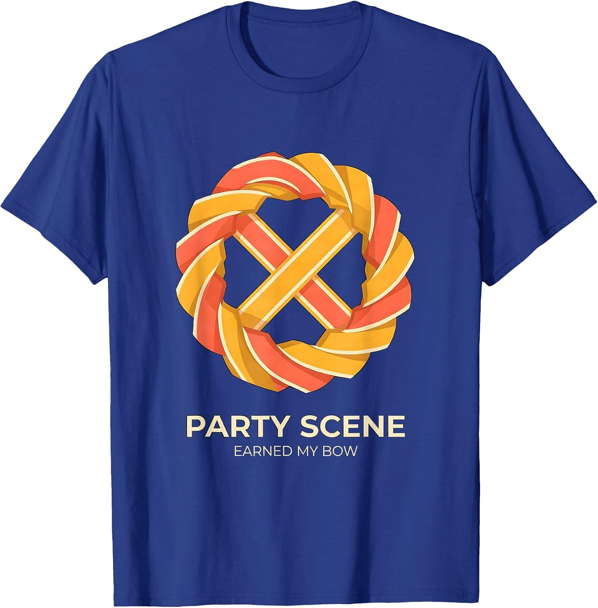 Men's Party Scene Earned My Bow Dance Parent Keepsake T-Shirt - Royal Blue