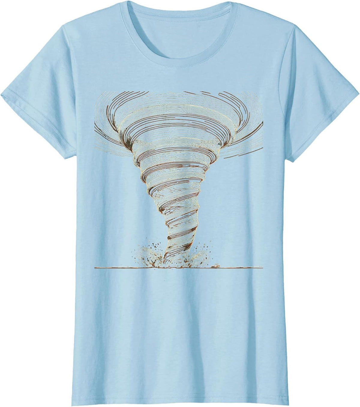 Tornado Chaser Meteorology Enthusiast Storm Chaser Humor T-Shirt - Baby Blue