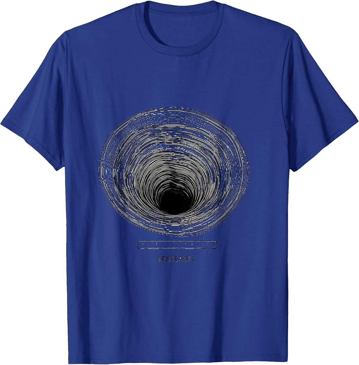 Singularity Black Hole Physics Astrophysicist Gravity Well T-Shirt - Royal Blue