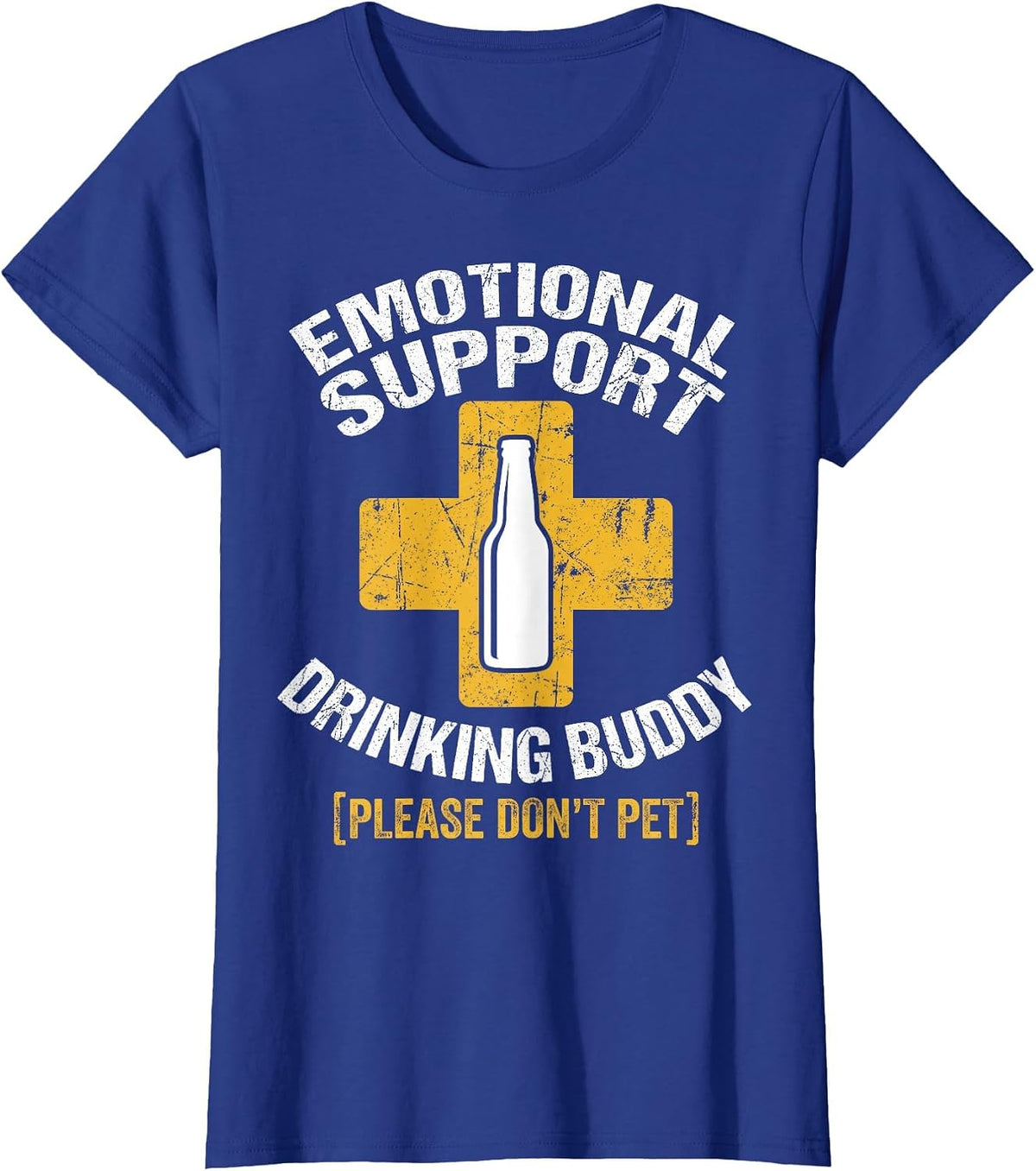 Moral Support Drinking Buddy Funny Beer Lover Pub T-Shirt - Royal Blue
