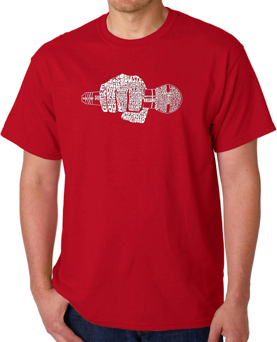 90's Rappers - Men's Word Art T-Shirt - Red