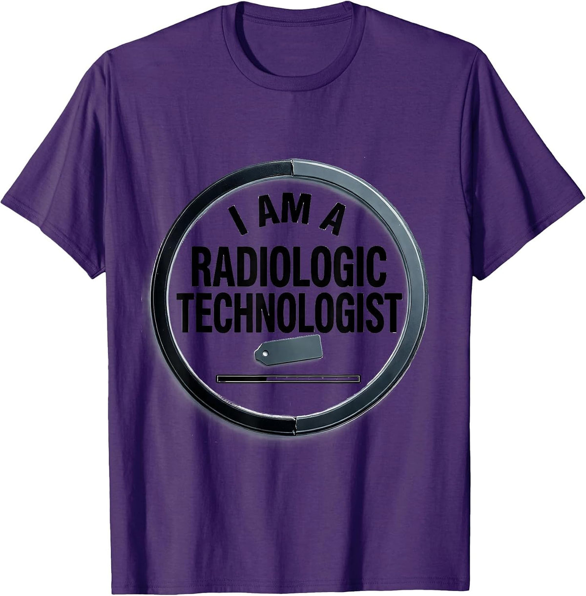 I Am A Radiologic Technologist Monochromatic Radiology Tech T-Shirt - Purple