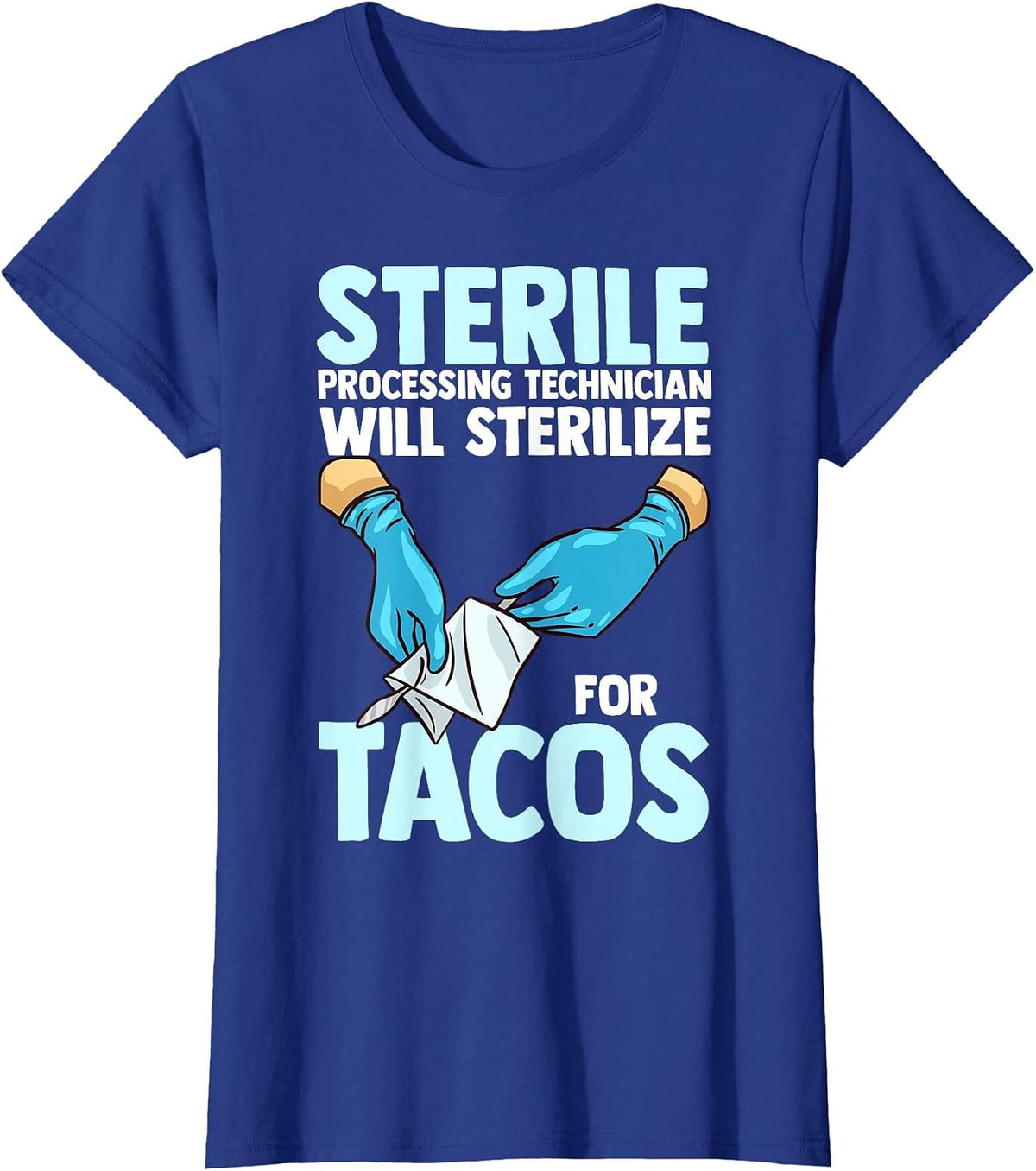 Sterile Processing Technician Instruments Tech Certification T-Shirt - Royal Blue