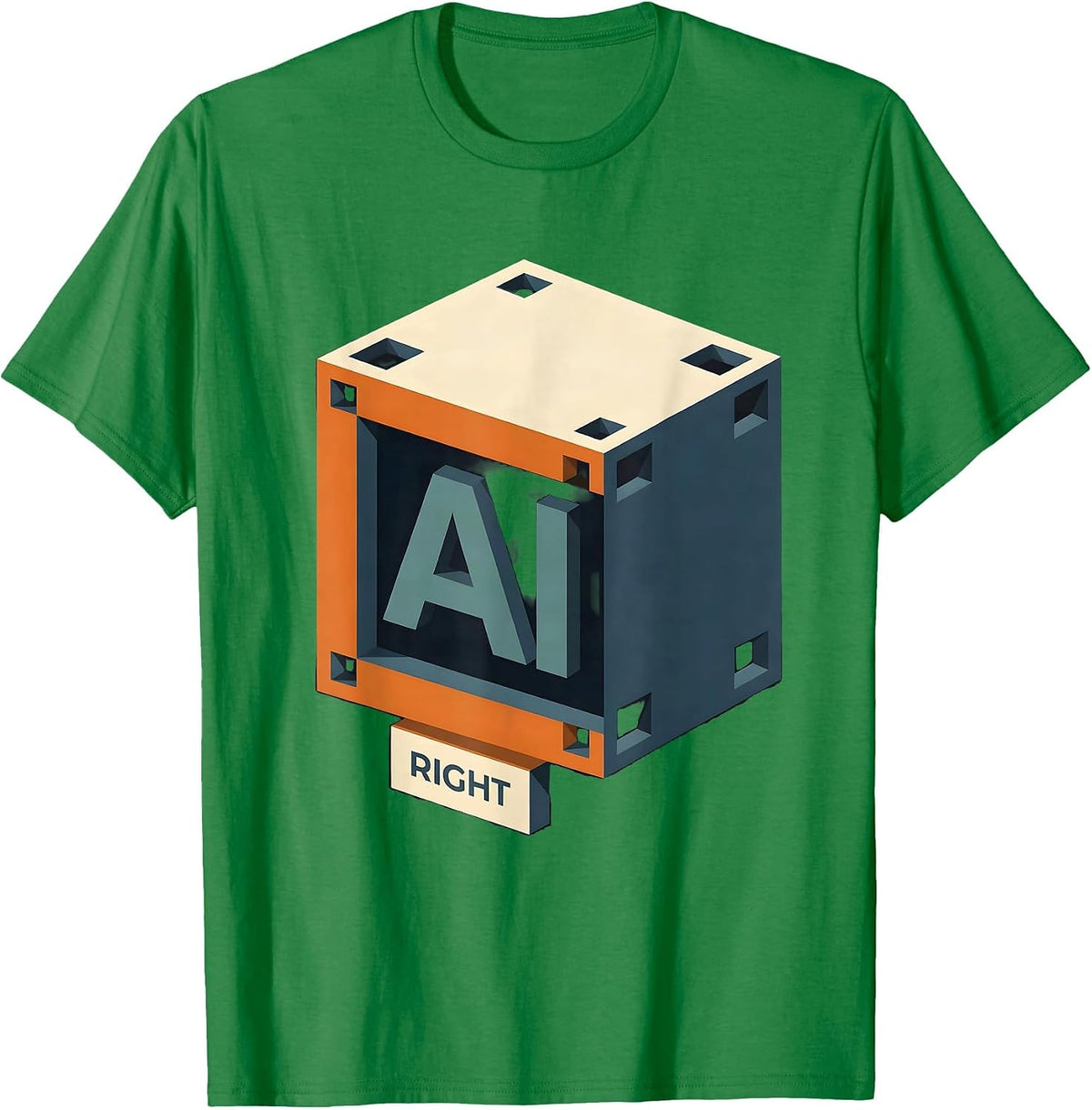 Men's Al Right Funny Chemistry Periodic Table Wordplay Science T-Shirt - Kelly Green