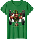 Women's Curl Now, Cocoa Later Funny Christmas Gym Workout T-Shirt - Kelly Green