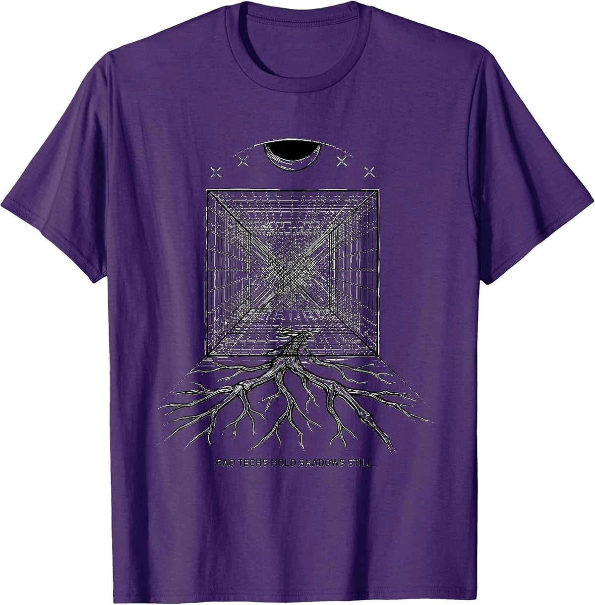 Rad Techs Hold Shadows Still Funny Radiology Tech Halloween T-Shirt - Purple