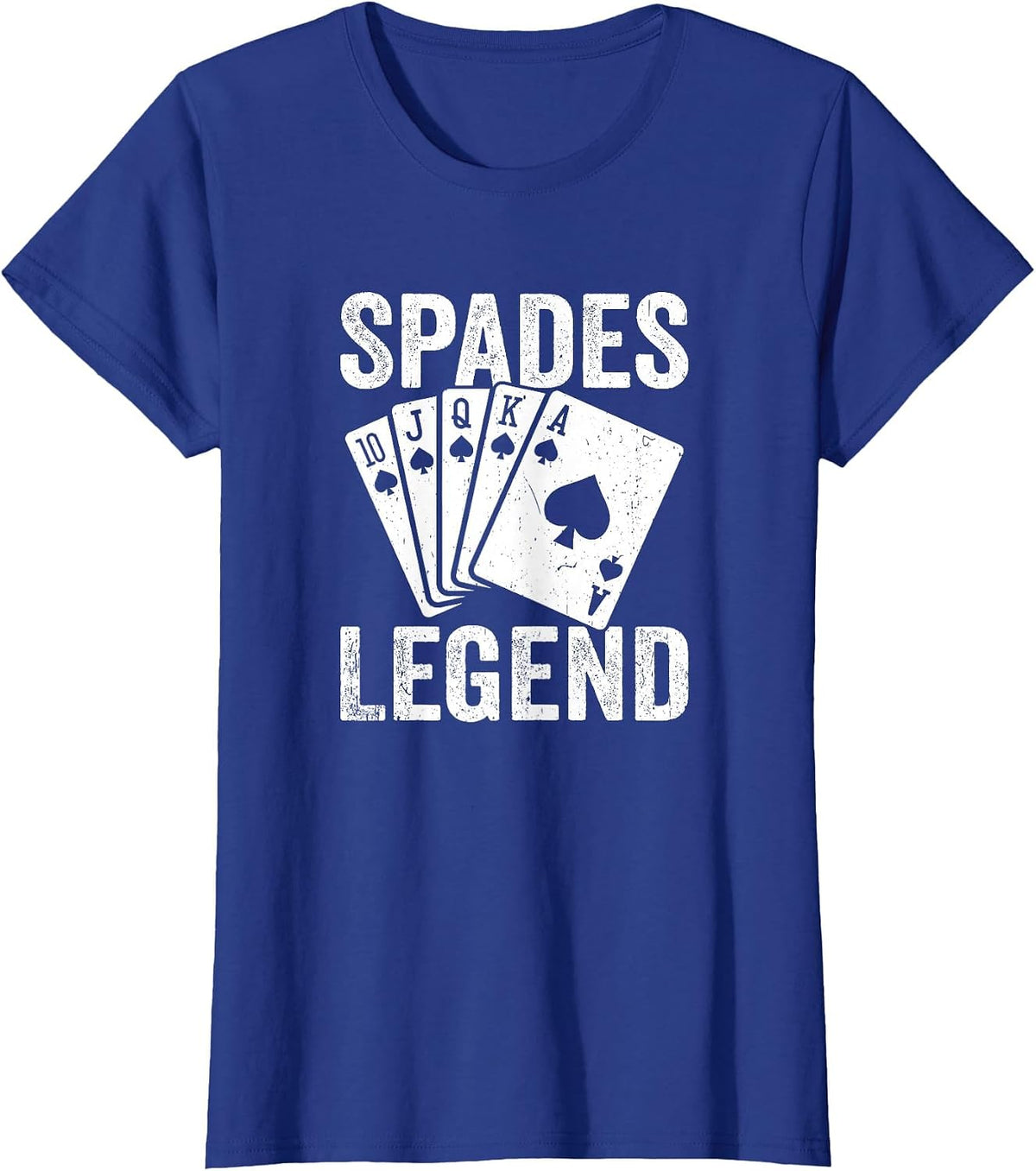 Spades Legend Fun Spade Card Game T-Shirt - Royal Blue