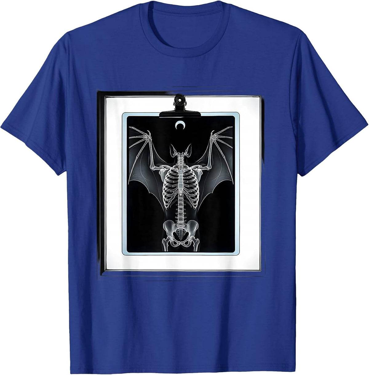 Radiograph Bat Halloween Radiology Tech Humor T-Shirt - Royal Blue