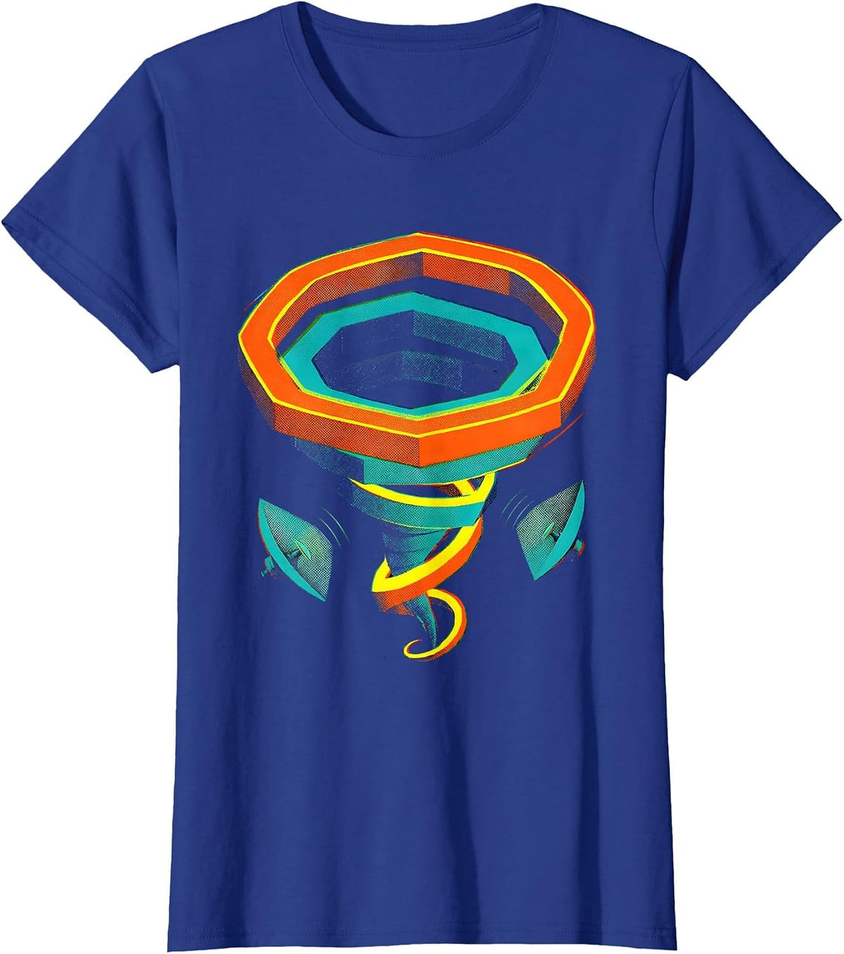 Women's Tornado Chaser Meteorology Humor Storm Weather Enthusiast T-Shirt - Royal Blue