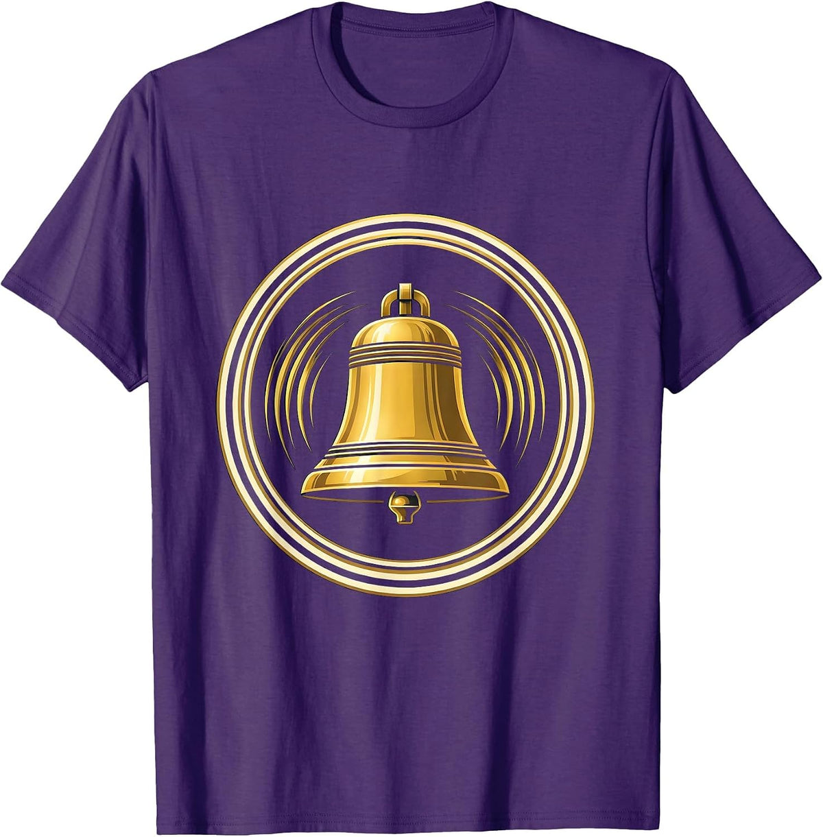 First Day of Kindergarten Ringing School Bell T-Shirt - Purple