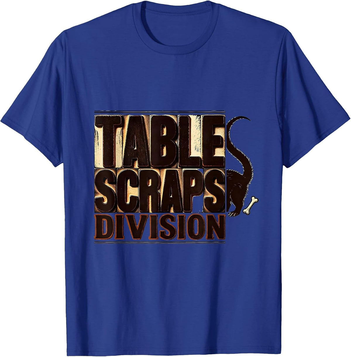 Table Scraps Division Funny Opossum Thanksgiving Hosting T-Shirt - Royal Blue