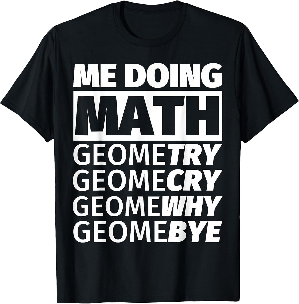 Anti Math I Hate Math School Mathematics Noob T-Shirt - Black