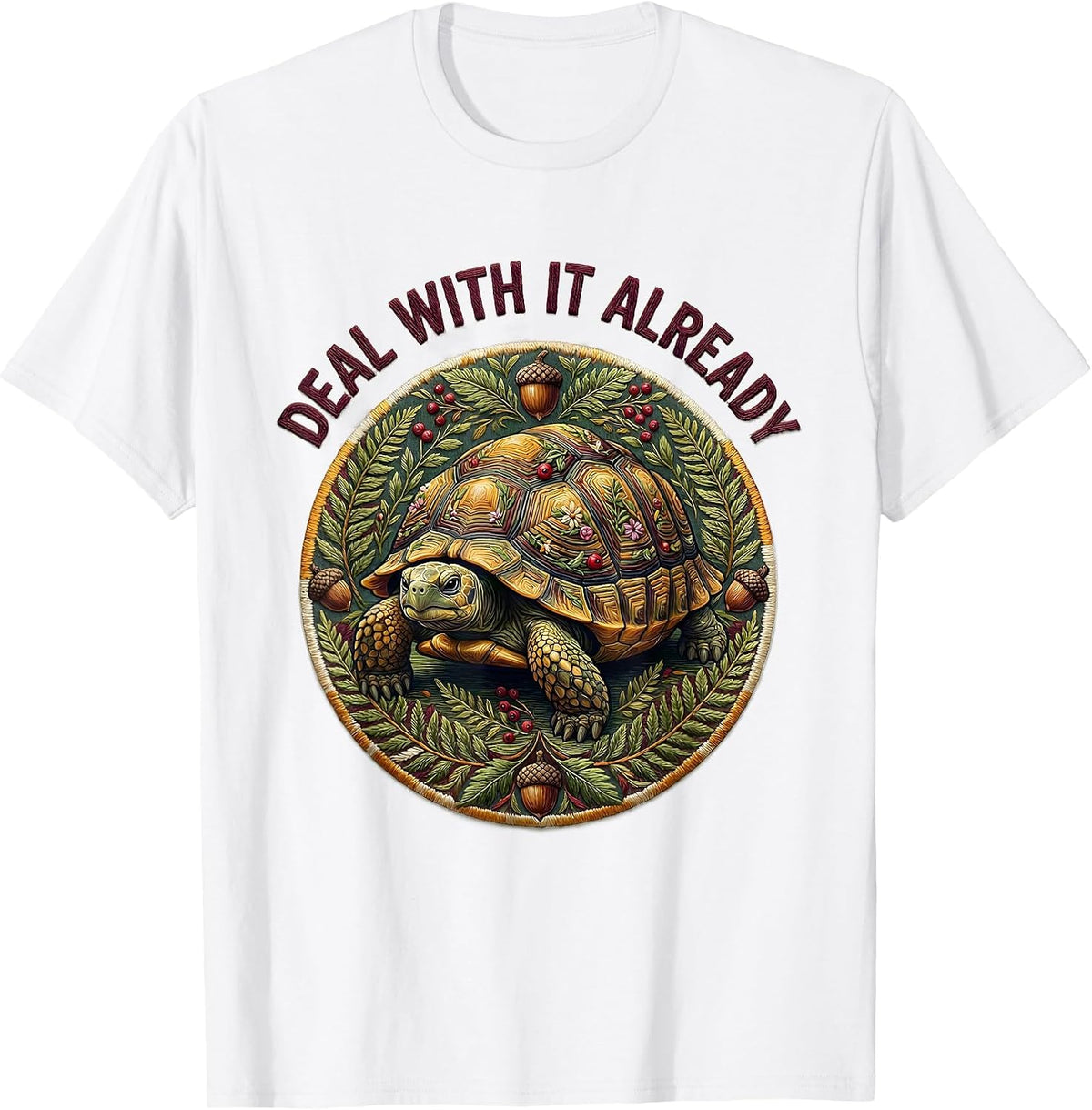 Men's It Is What It Is Deal With It Already Graphic T-Shirt - White