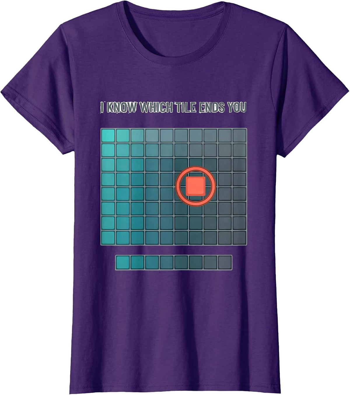 Women's I Know Which Tile Ends You Funny Periodic Table Chemistry T-Shirt - Purple