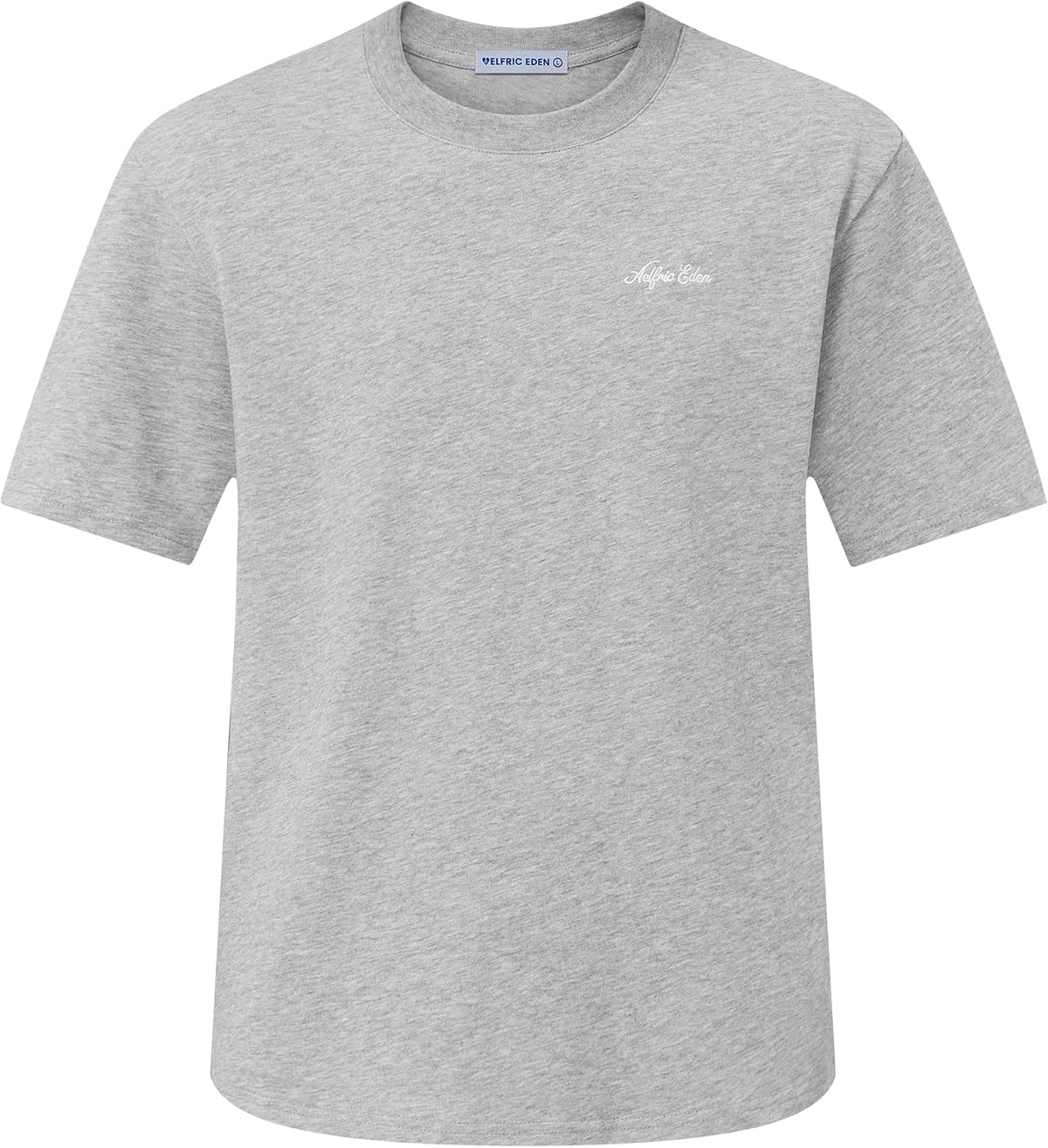 Aelfric Eden Mens T Shirts Casual Heavyweight Cotton Classic Tees - Grey