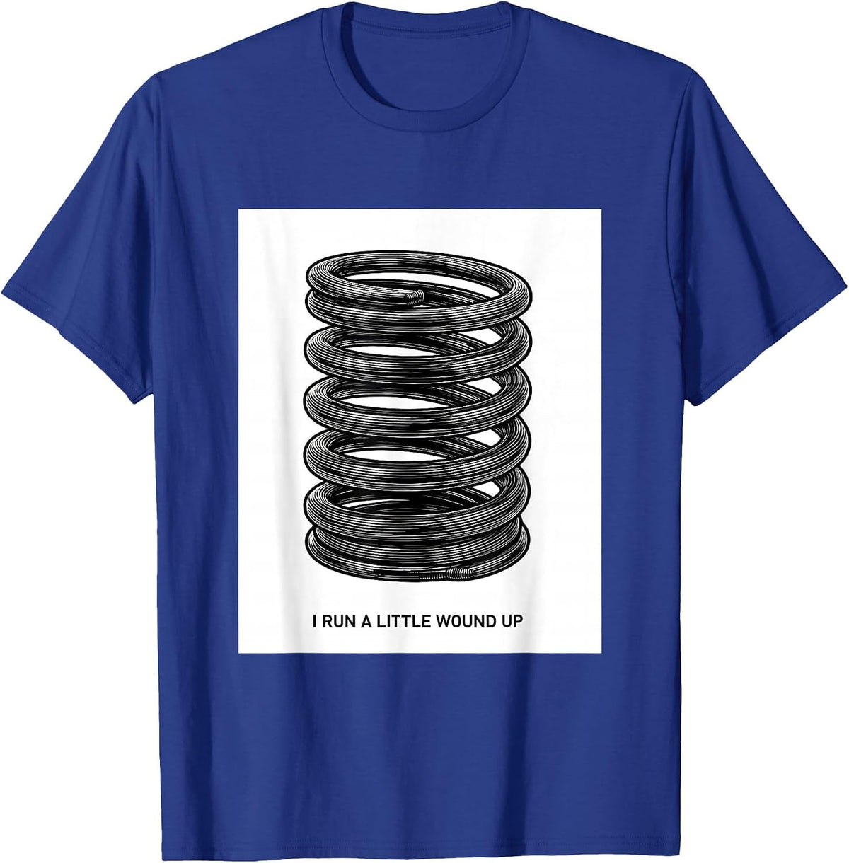 I Run A Little Wound Up Funny Mechanic Car Engine Enthusiast T-Shirt - Royal Blue