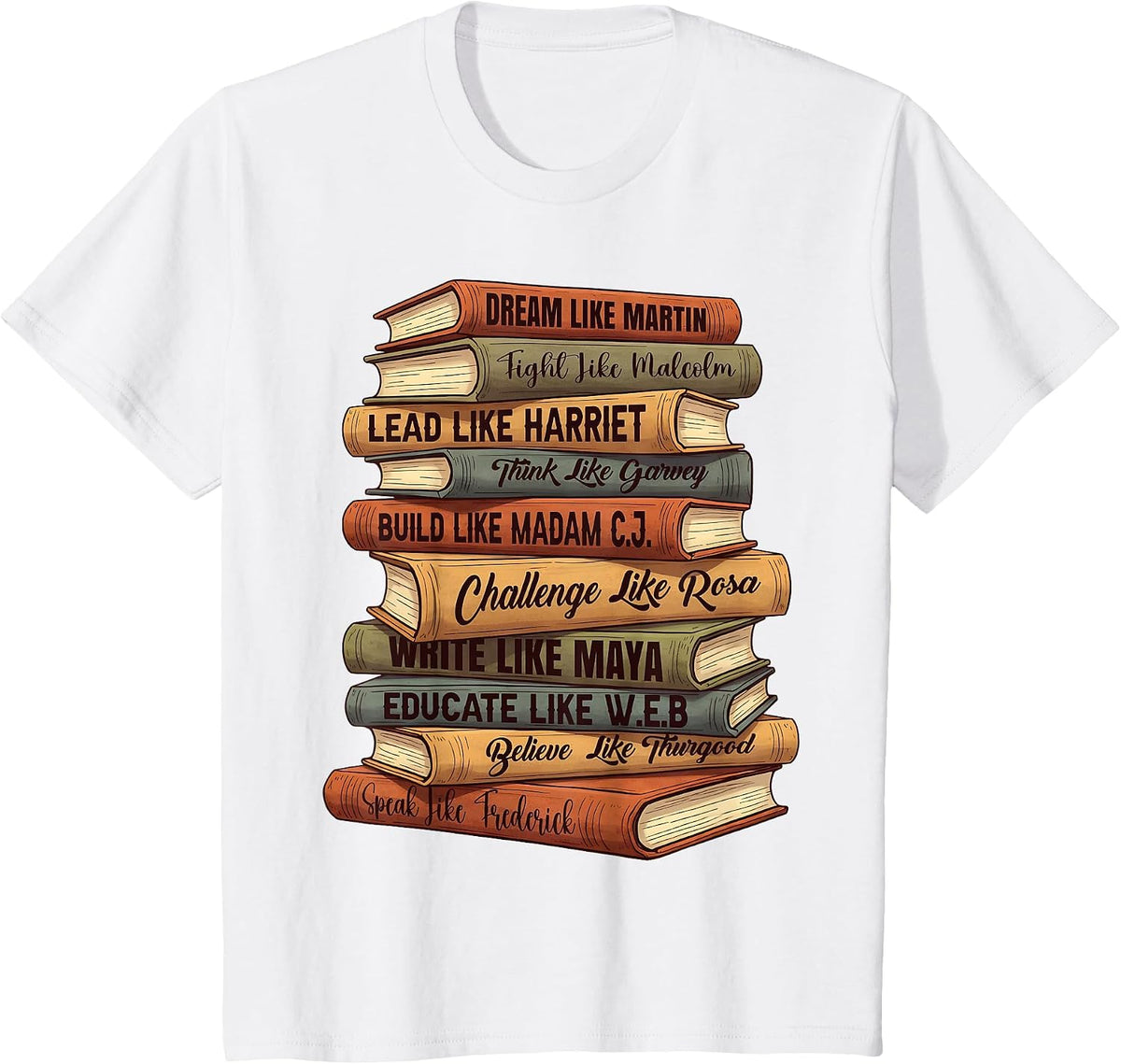 Black Leaders Pride Melanin Black History African American T-Shirt - White