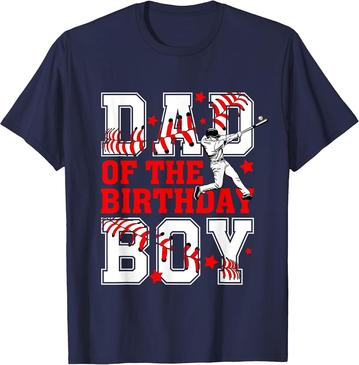 Mom and Dad Birthday Boy Son Baseball Lovers Family Matching T-Shirt - Navy Blue