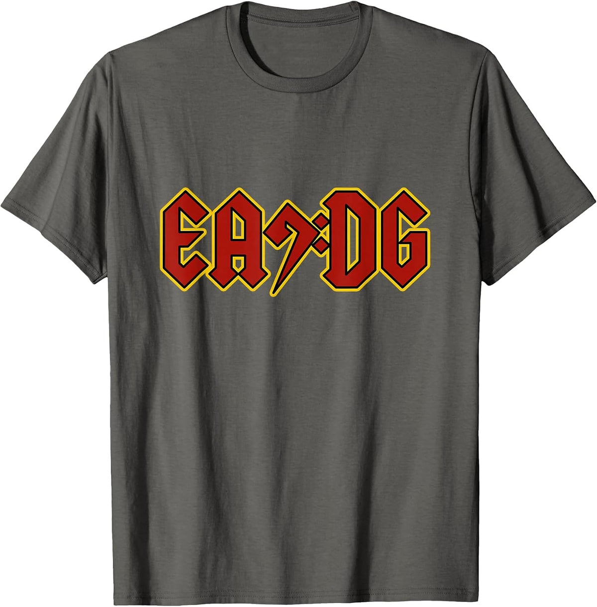 Bass Guitar EADG Bass Clef for Bassist T-Shirt - Asphalt Grey