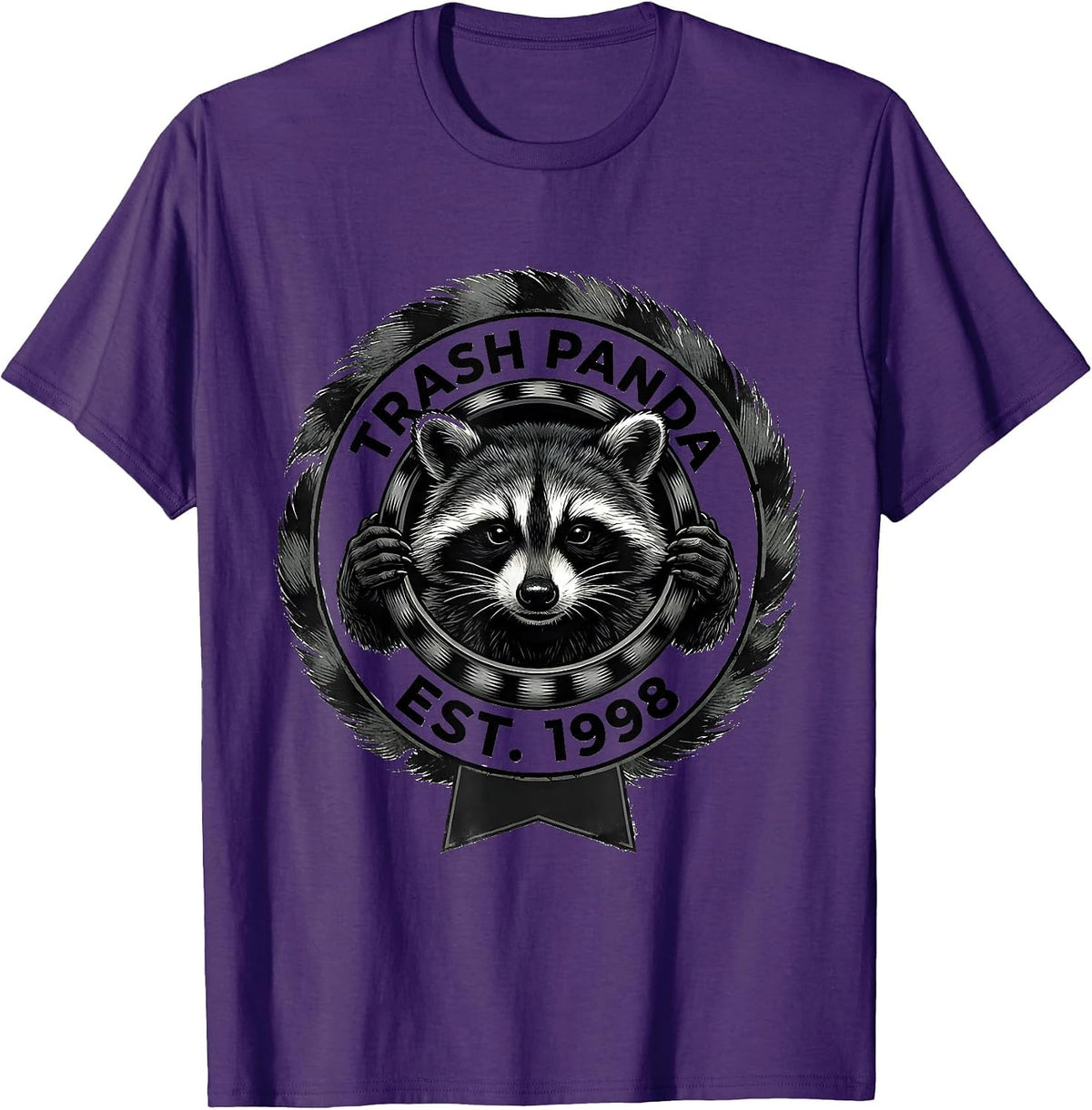 Trash Panda Est. 1998 Funny Raccoon Birthday Gift T-Shirt - Purple