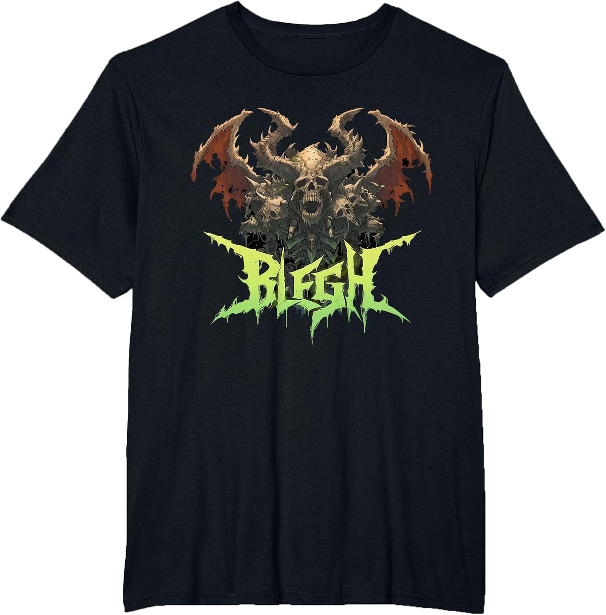Blegh | Heavy Hardcore Metal Music | Metalcore Scream T-Shirt - Black