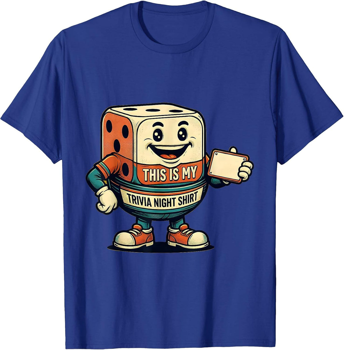 Men's This Is My Trivia Night Shirt Funny Board Game Night Humor T-Shirt - Royal Blue