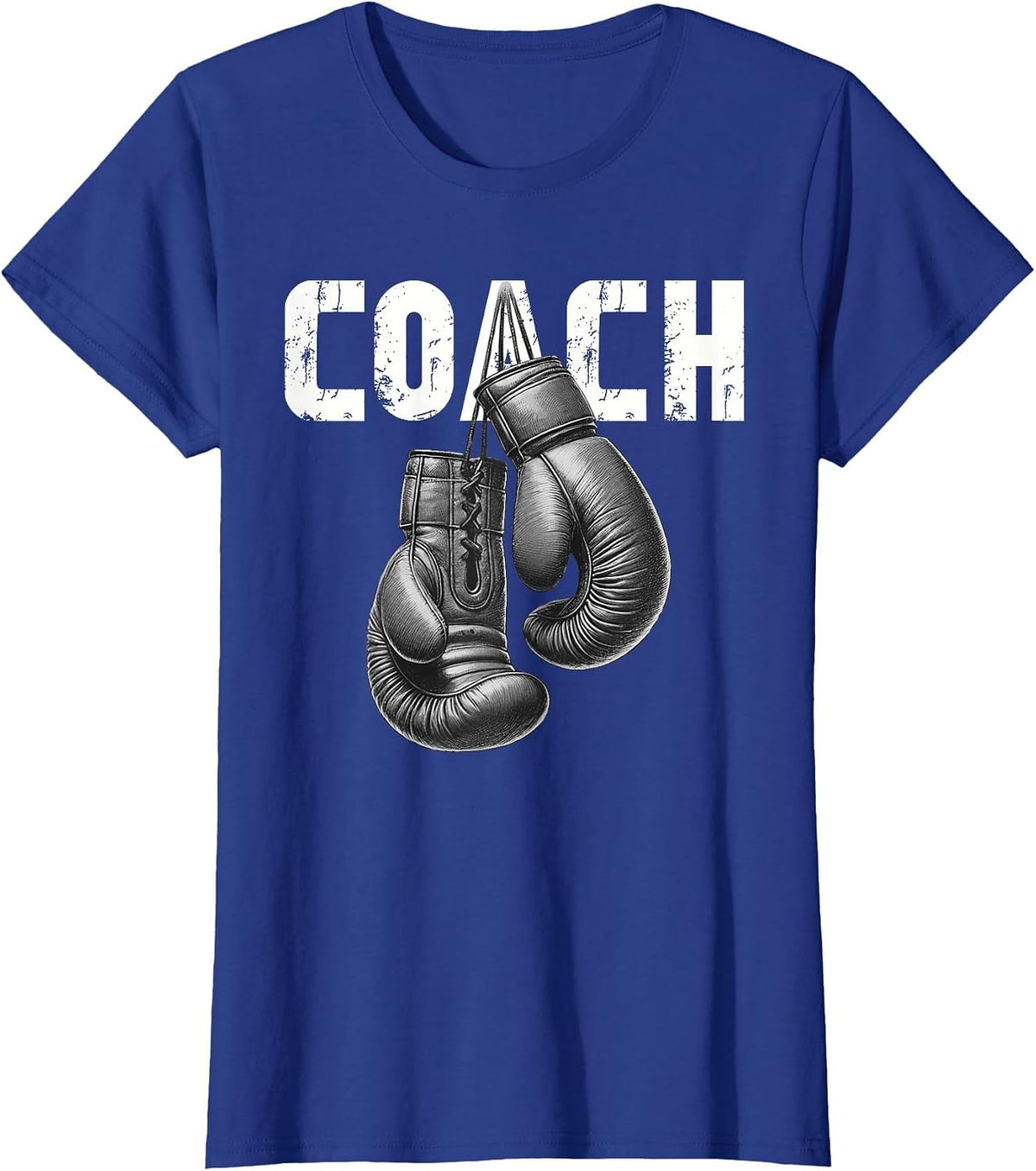 Boxing Coach Kickboxing Boxing Gloves Boxer Sporty Athlete T-Shirt - Royal Blue
