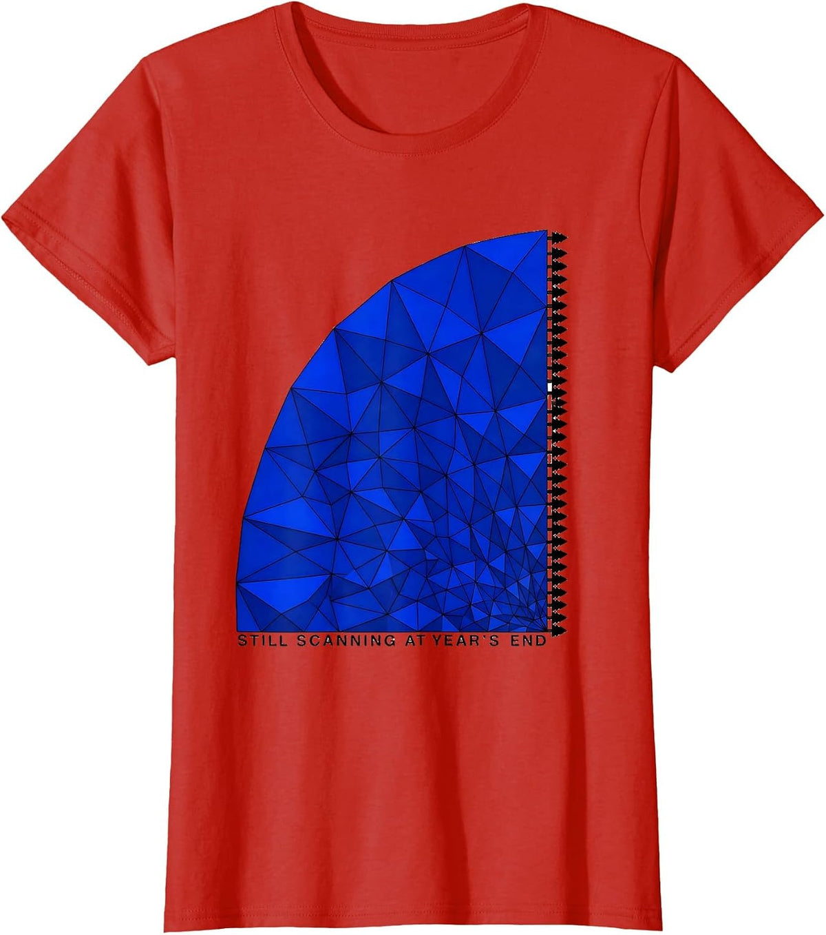 Still Scanning At Year's End Funny Sonographer Ultrasound T-Shirt - Red