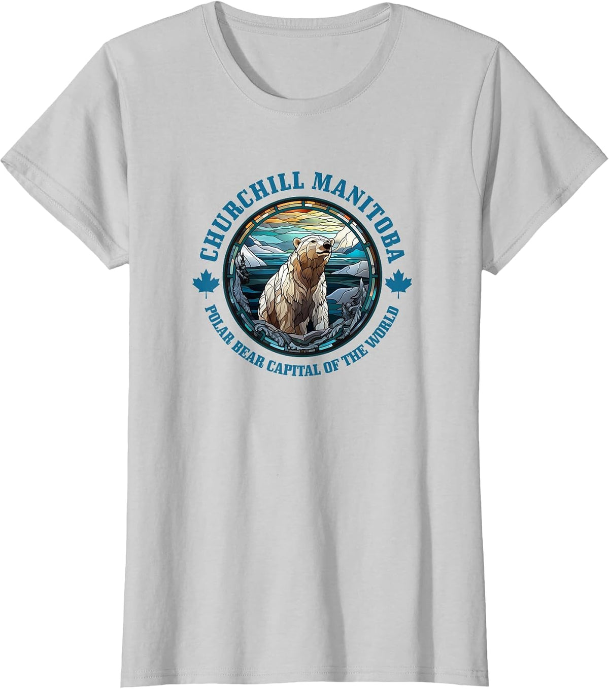 Churchill Manitoba Canada Polar Bear Capital of The World T-Shirt - Silver Grey