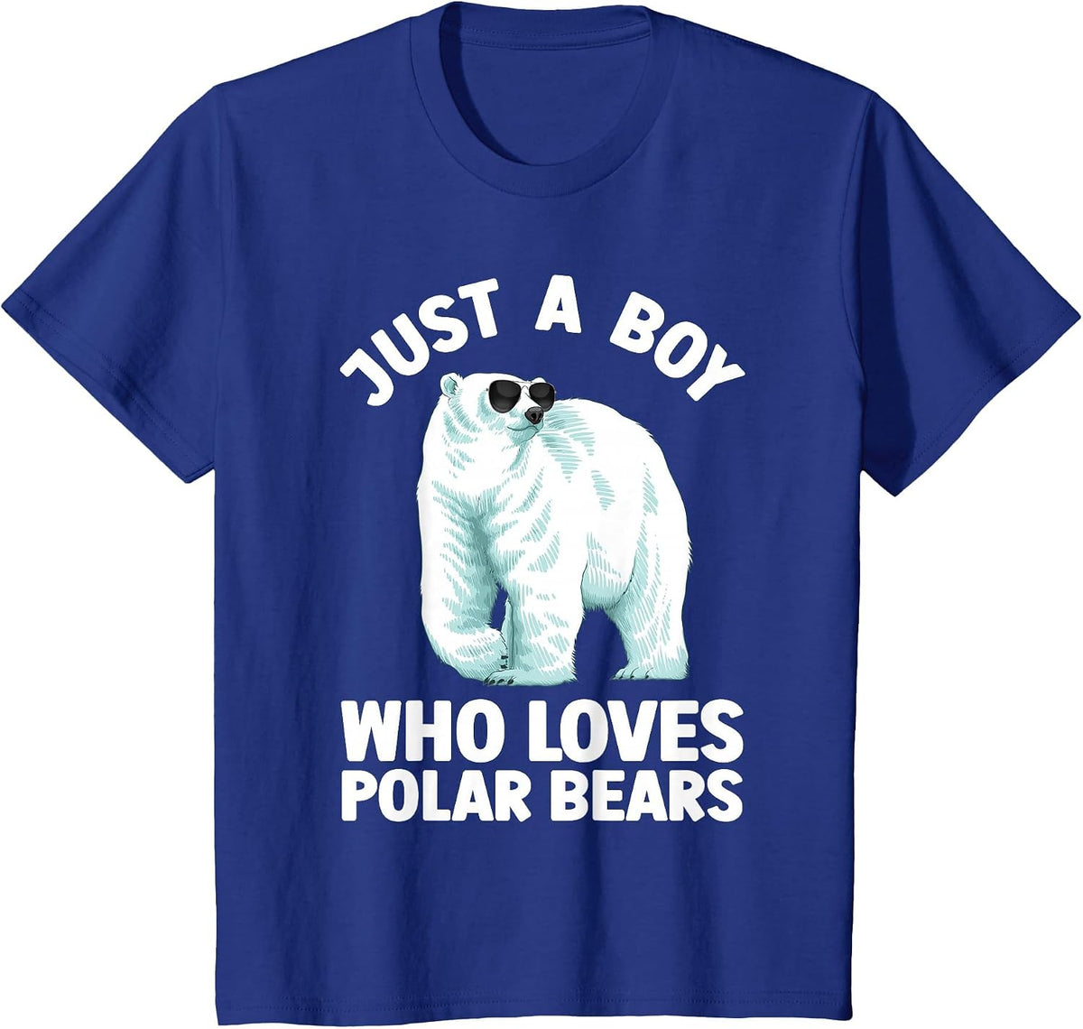 Cute Polar Bear Design for Men Boys Arctic Polar Bear Lover T-Shirt - Royal Blue