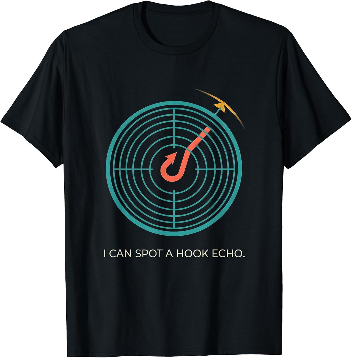 Men's I Can Spot A Hook Echo Funny Storm Chaser Tornado T-Shirt - Black