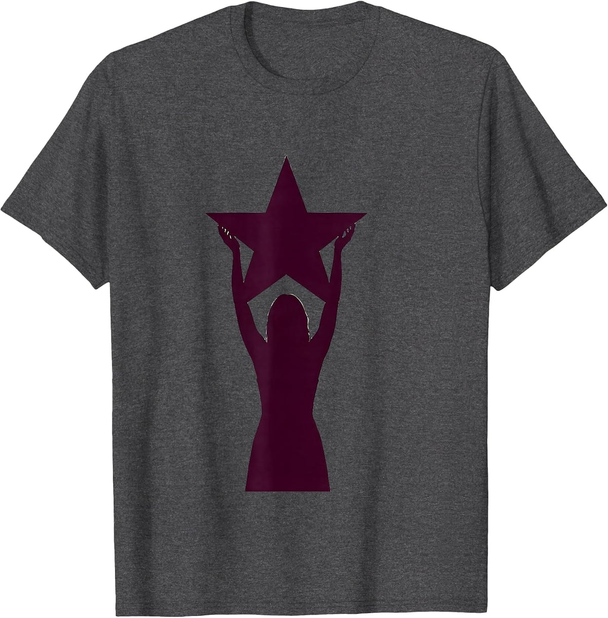 Paraprofessional Star Trophy Champion Graphic T-Shirt - Dark Heather Grey