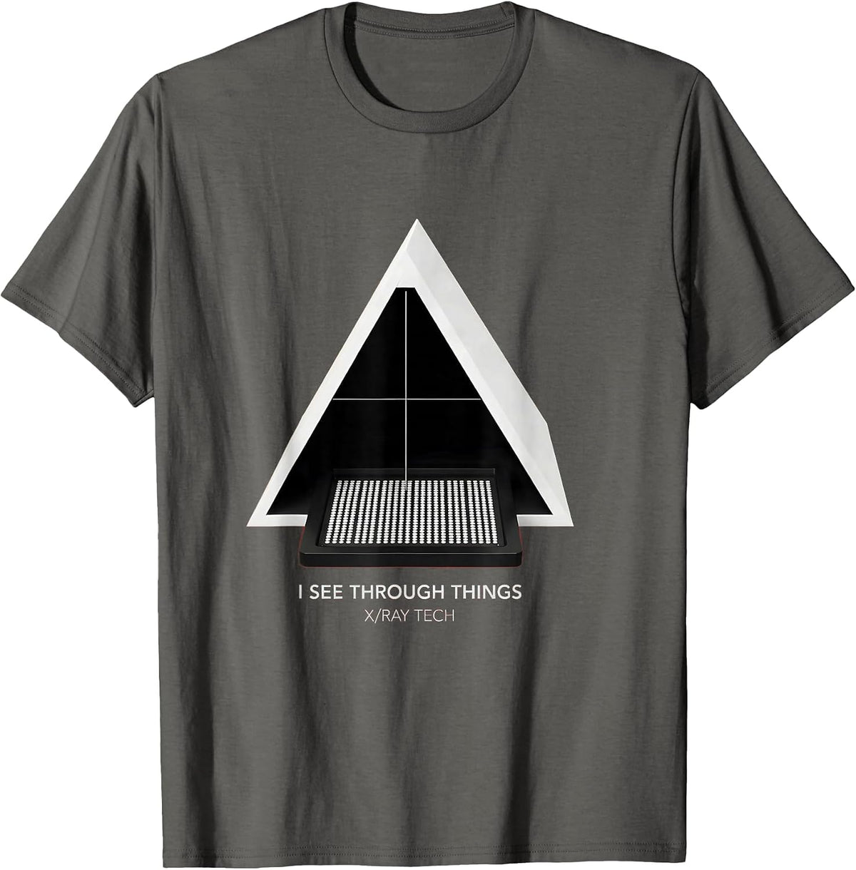 I See Through Things X-Ray Tech Radiology Rad Tech T-Shirt - Asphalt Grey