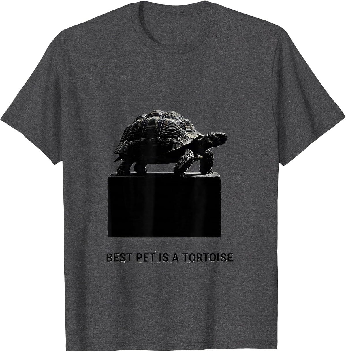 Men's Best Pet Is A Tortoise Funny Tortoise Lover Reptile Gift T-Shirt - Dark Heather Grey