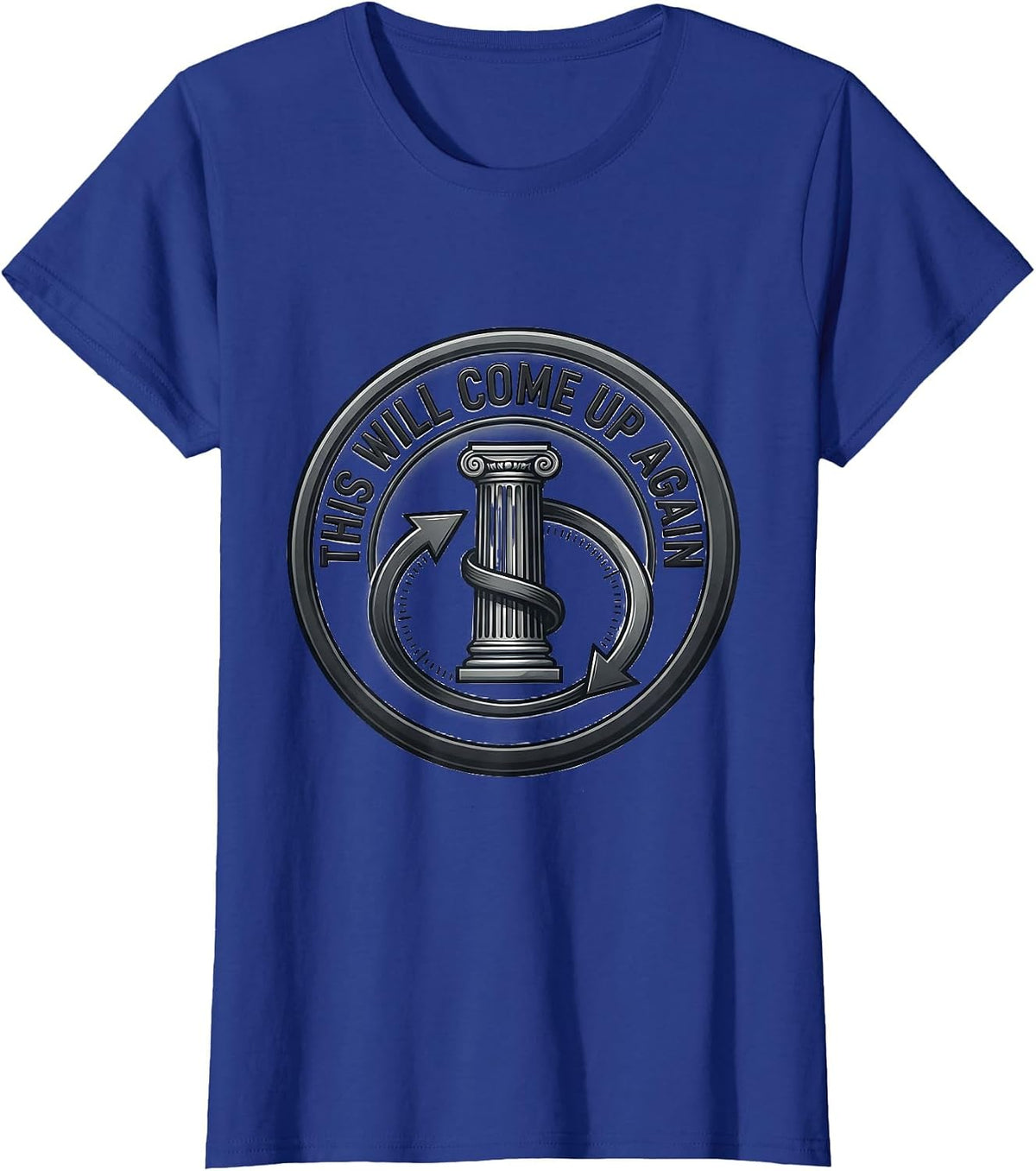 Women's This Will Come Up Again Funny History Teacher Academic Humor T-Shirt - Royal Blue