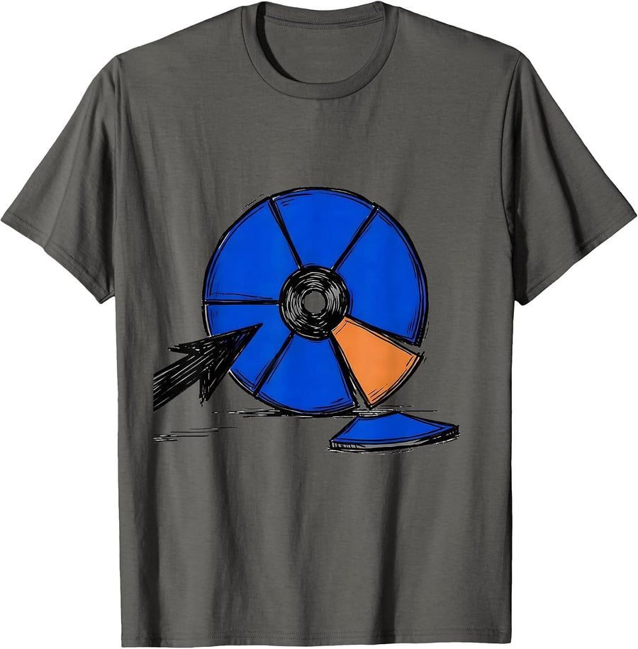 Math Teacher Nerdy Pun Odd Wedge Graphic T-Shirt - Asphalt Grey