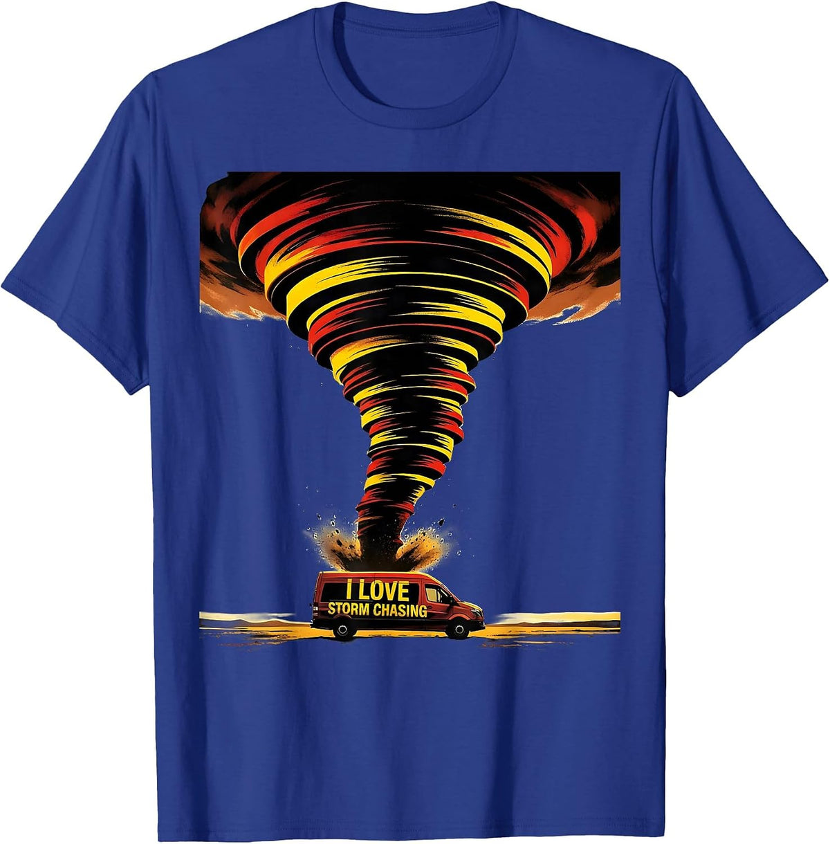 Men's I Love Storm Chasing Funny Tornado Chaser Meteorology T-Shirt - Royal Blue