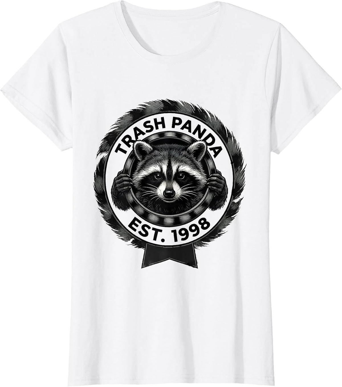 Trash Panda Est. 1998 Funny Raccoon Birthday Gift T-Shirt - White