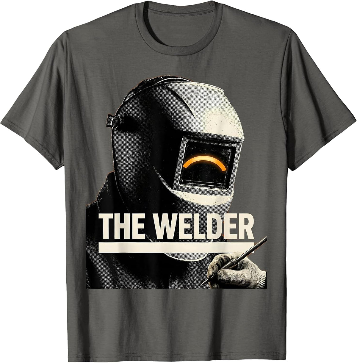 THE WELDER Funny Metal Worker Trade Pride Humor T-Shirt - Asphalt Grey