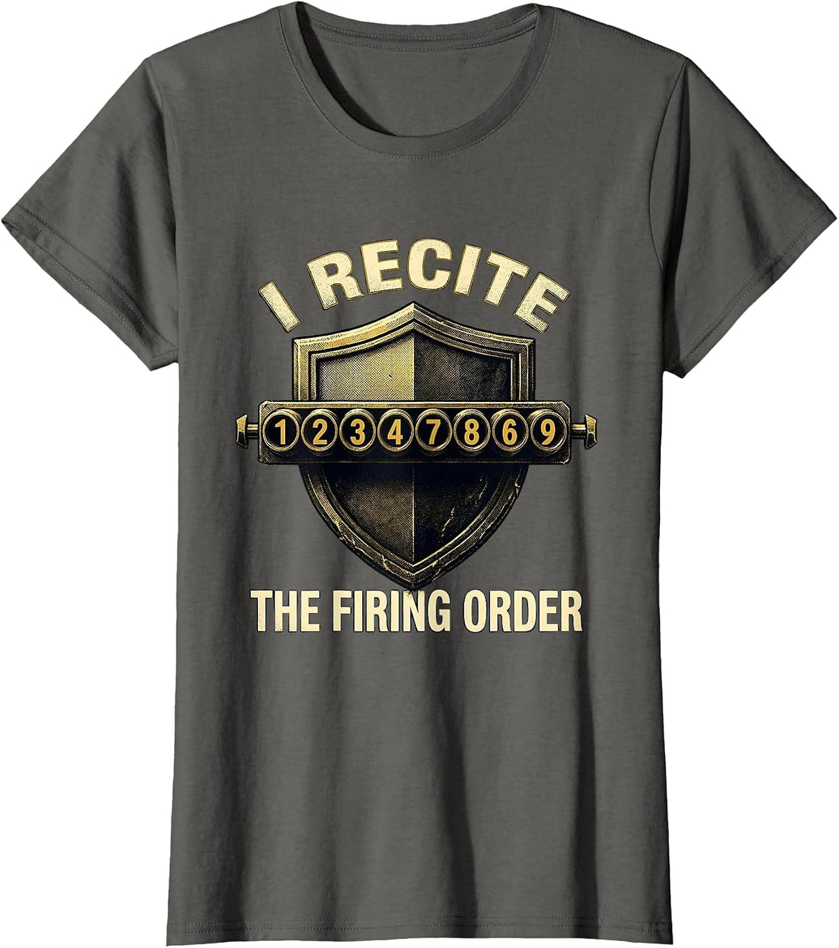 Women's I Recite The Firing Order Funny Mechanic Car Engine T-Shirt - Asphalt Grey