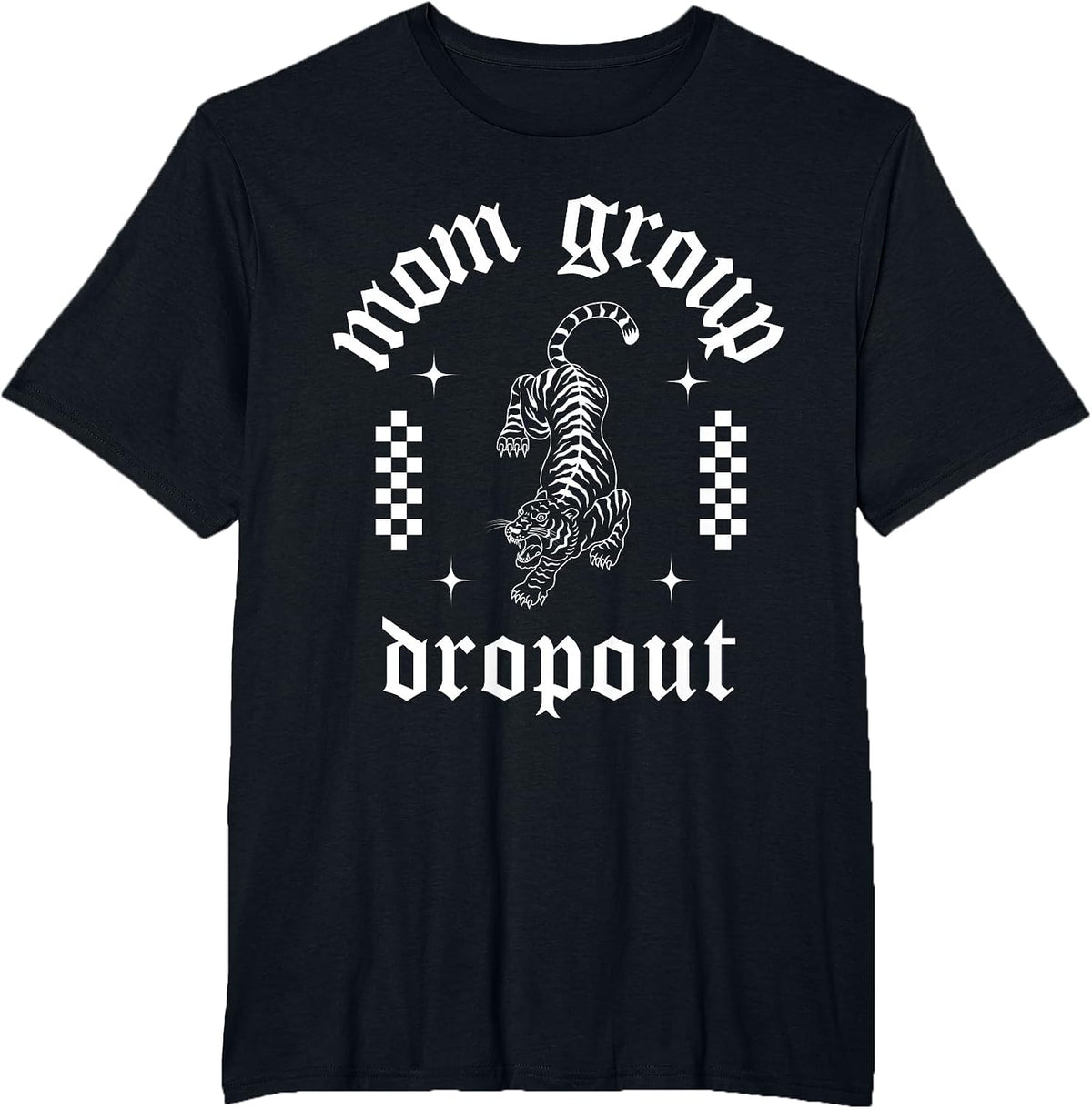 Mom Group Dropout Funny Mama Grunge Punk Cool Tattoo T-Shirt - Black