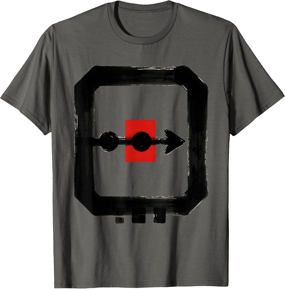 Monumental Limit Symbol Math Teacher Sarcastic Humor T-Shirt - Asphalt Grey