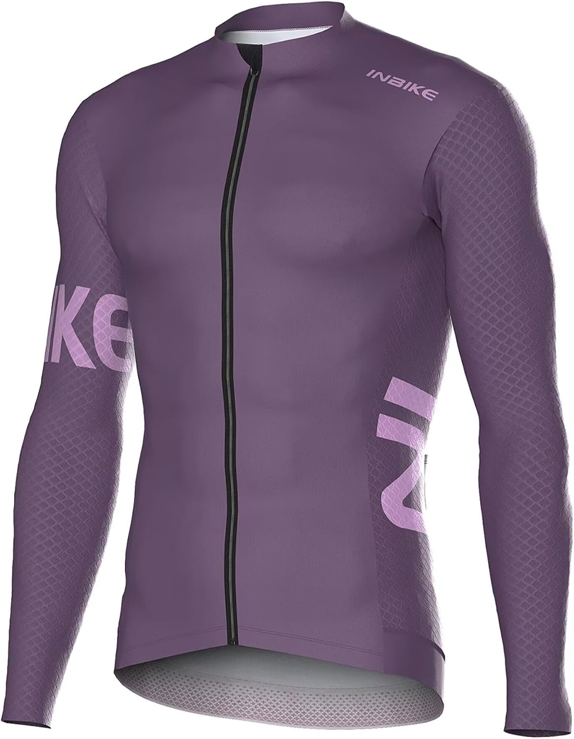 INBIKE Cycling Jersey Men Long Sleeves Bike Shirts Biking Bicycle Tops - Purple Sand Red