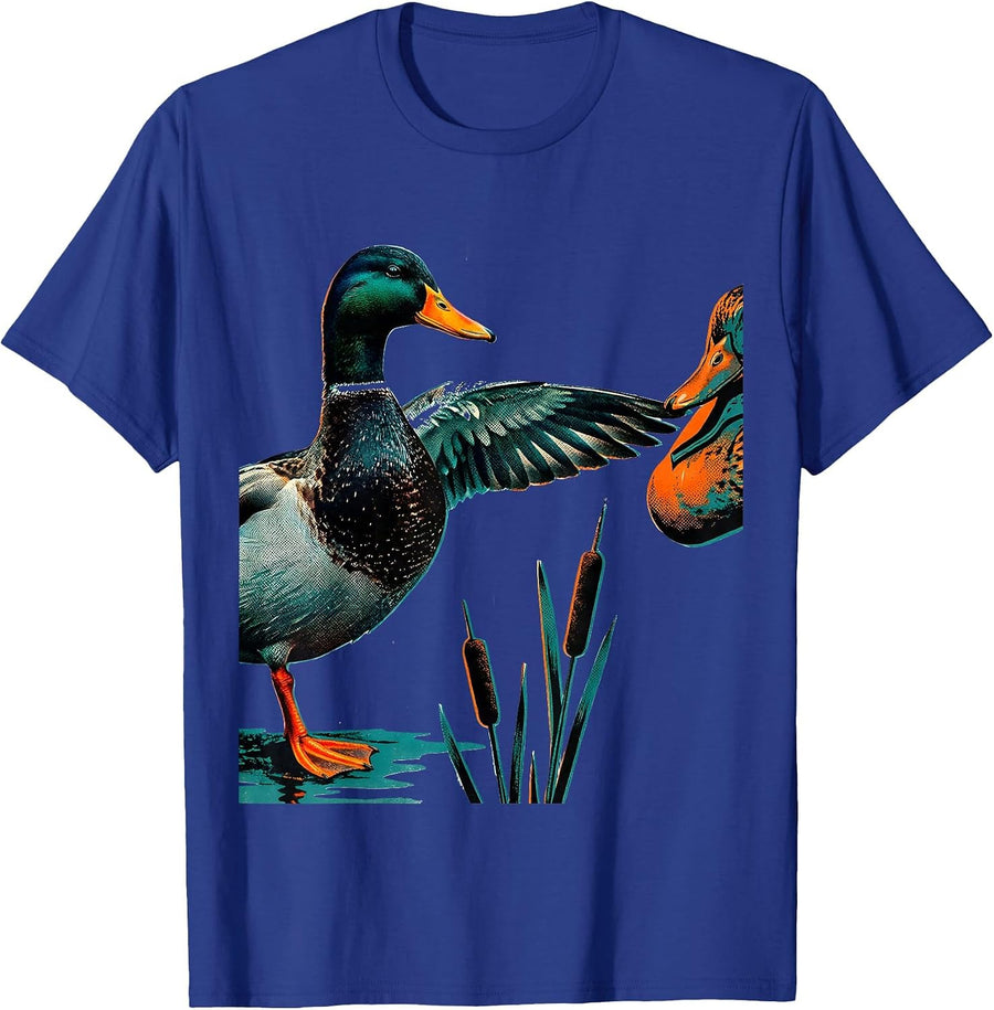 Mallard Duck Hunting Humor Dad Gift T-Shirt - Royal Blue