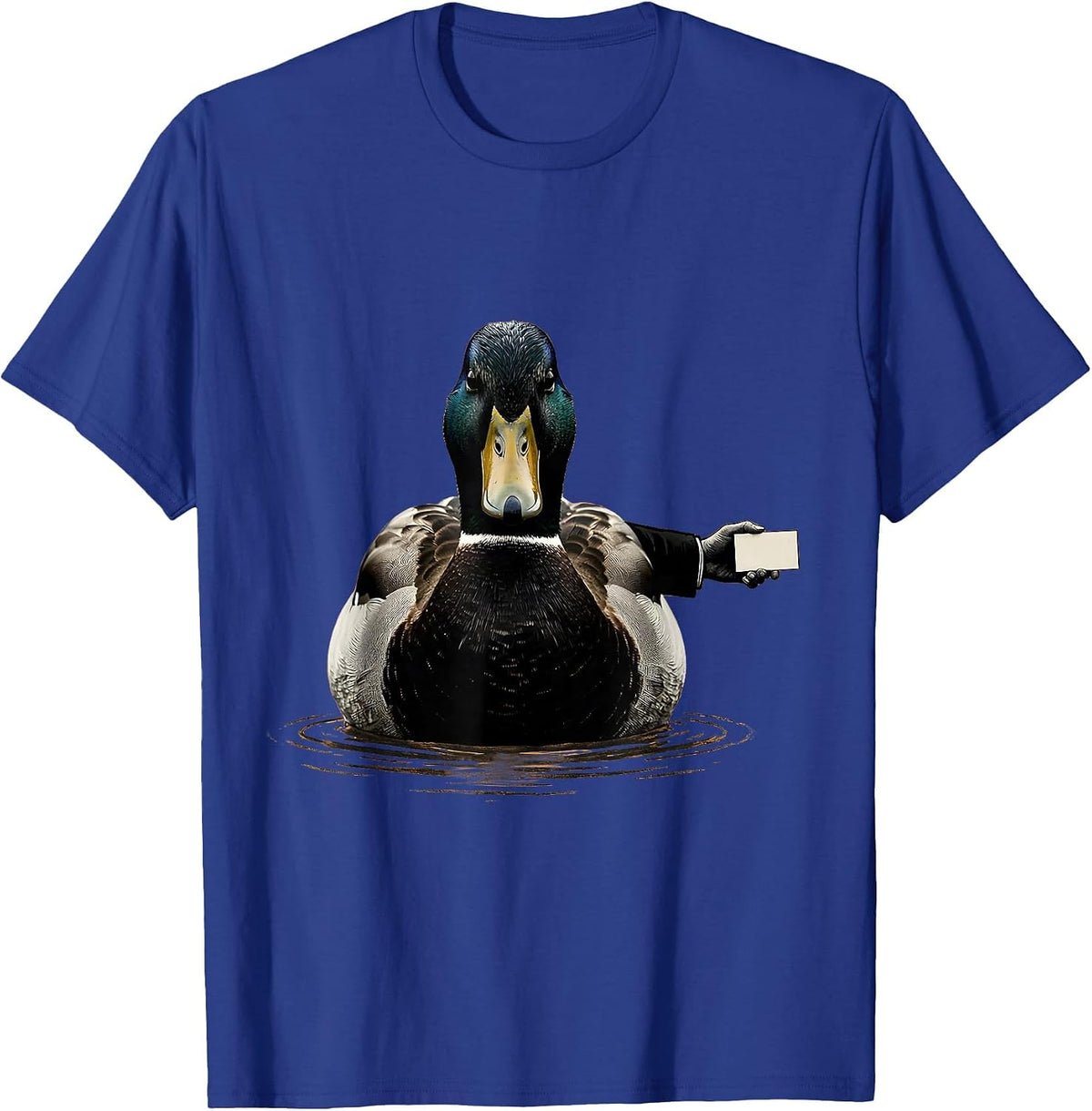 Men's Mallard Duck Hunting Humor Gift for Dad T-Shirt - Royal Blue