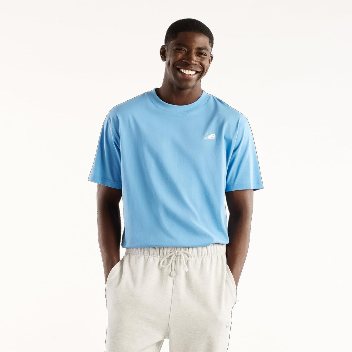 New Balance Men's Sport Essentials Cotton T-Shirt - Analog Blue