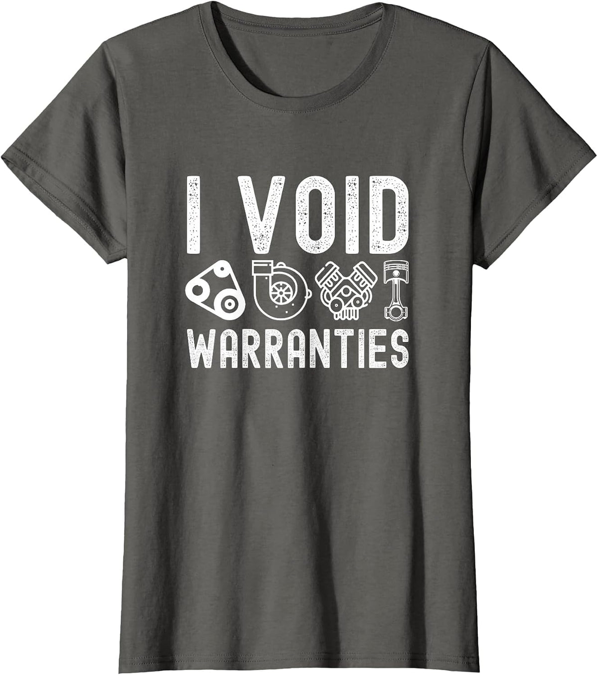 I Void Warranties Mechanic T-Shirt - Asphalt Grey